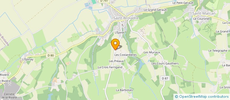 localisation de l'entreprise MONSIEUR SEBASTIEN PELLET  SAINT-BROLADRE