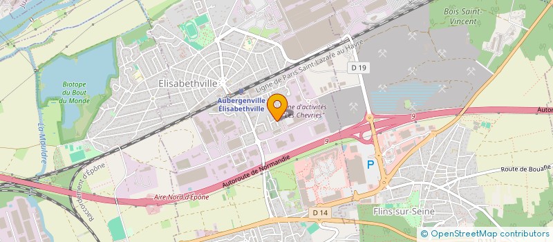 localisation de l'entreprise MONSIEUR SEBASTIEN PELLETIER  AUBERGENVILLE