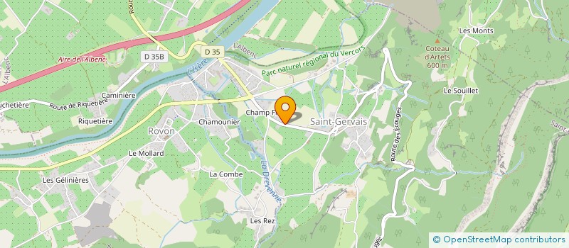 localisation de l'entreprise MONSIEUR SEBASTIEN PELOSO  SAINT-GERVAIS