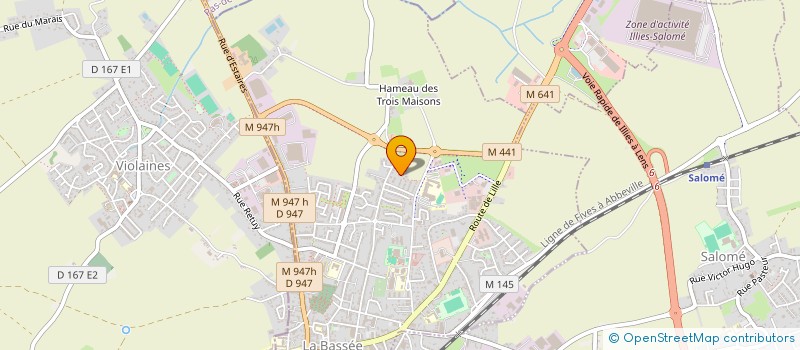 localisation de l'entreprise MONSIEUR SEBASTIEN PENOT  LA BASSEE