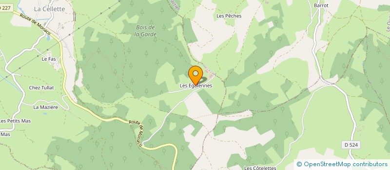 localisation de l'entreprise MONSIEUR SEBASTIEN PENY  LA CELLETTE