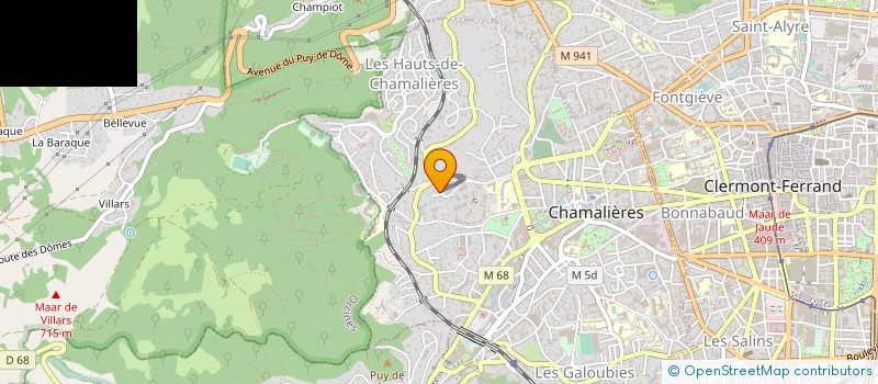 localisation de l'entreprise MONSIEUR SEBASTIEN PERBET  CHAMALIERES