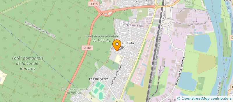 localisation de l'entreprise MONSIEUR SEBASTIEN PERCHE  OISSEL