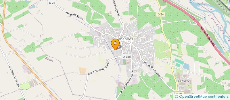 localisation de l'entreprise MONSIEUR SEBASTIEN PEREZ  CABANNES