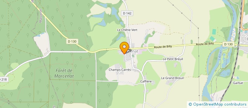 localisation de l'entreprise MONSIEUR SEBASTIEN PERICHON  MARCENAT