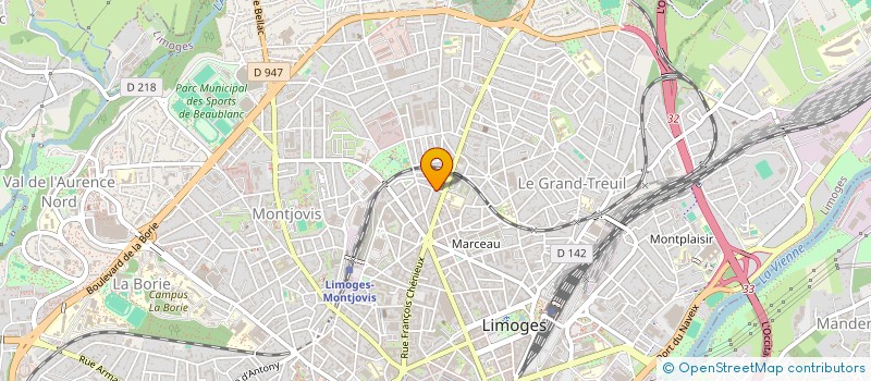 localisation de l'entreprise MONSIEUR SEBASTIEN PERIOU à LIMOGES
