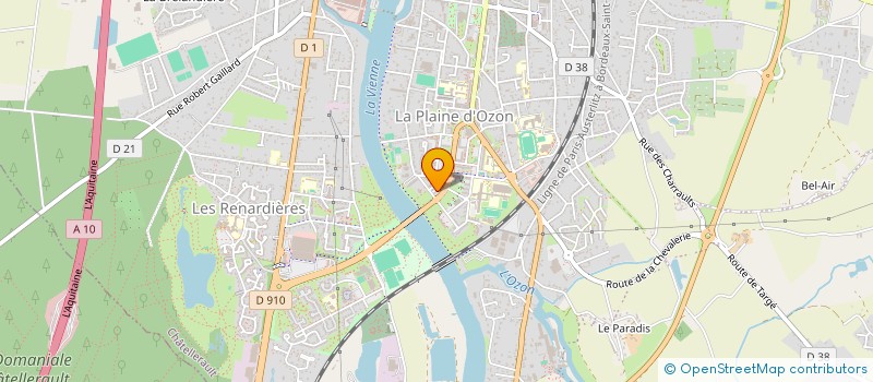 localisation de l'entreprise MONSIEUR SEBASTIEN PERMEZEL  CHATELLERAULT