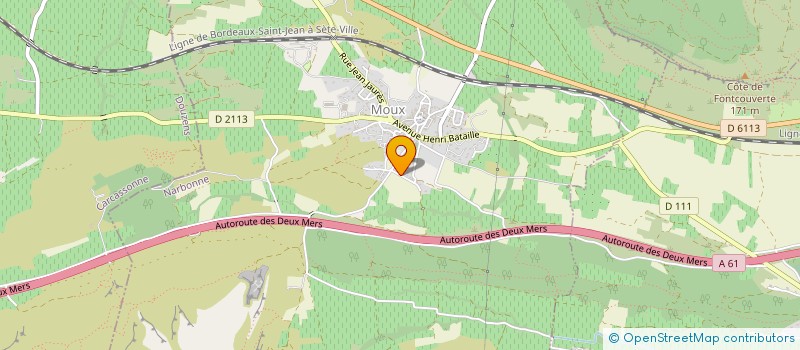 localisation de l'entreprise MONSIEUR SEBASTIEN PEROCHEAU  MOUX