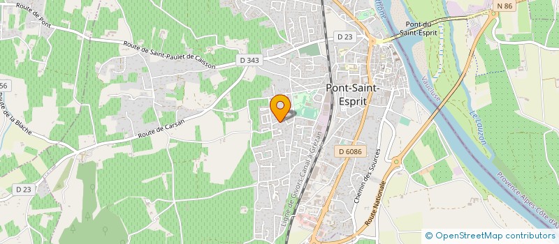 localisation de l'entreprise MONSIEUR SEBASTIEN PEROLARI à PONT-SAINT-ESPRIT