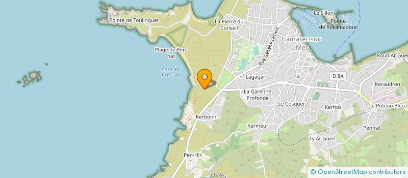 localisation de l'entreprise MONSIEUR SEBASTIEN PERON  CAMARET-SUR-MER