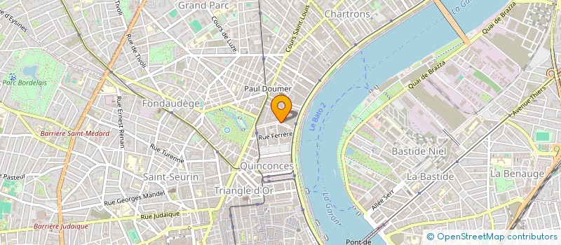 localisation de l'entreprise MONSIEUR SEBASTIEN PERONNE  BORDEAUX