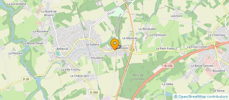 localisation de l'entreprise MONSIEUR SEBASTIEN PERREE à PLESLIN-TRIGAVOU