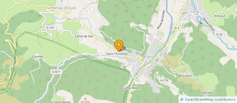 localisation de l'entreprise MONSIEUR SEBASTIEN PERRIER à SEIX