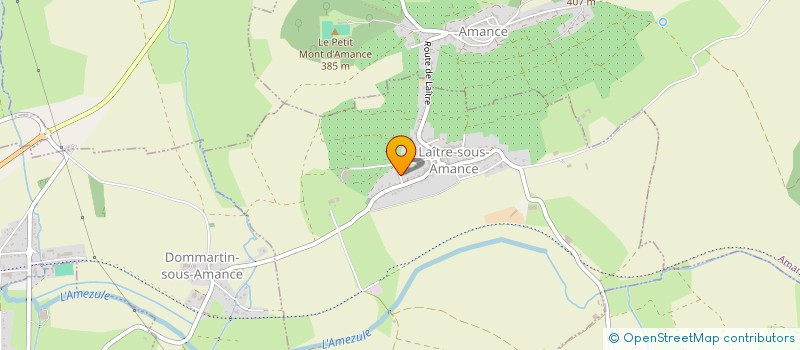 localisation de l'entreprise MONSIEUR SEBASTIEN PERRIN  AMANCE