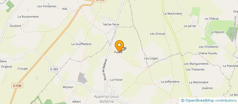 localisation de l'entreprise MONSIEUR SEBASTIEN PERROTTE à APPENAI-SOUS-BELLEME