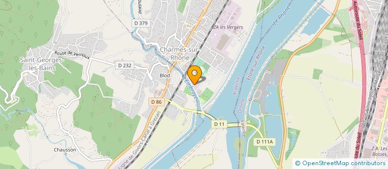 localisation de l'entreprise MONSIEUR SEBASTIEN PERROUX  CHARMES-SUR-RHONE