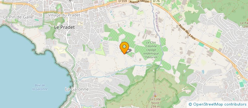 localisation de l'entreprise MONSIEUR SEBASTIEN PERSONNIC  LE PRADET