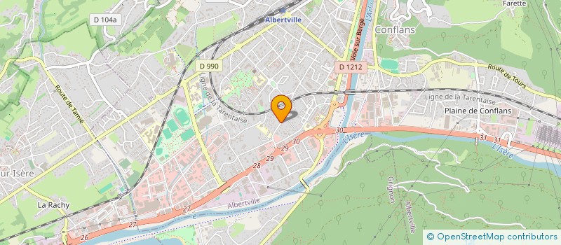 localisation de l'entreprise MONSIEUR SEBASTIEN PESENTI  SAINT-GEORGES-D'HURTIERES