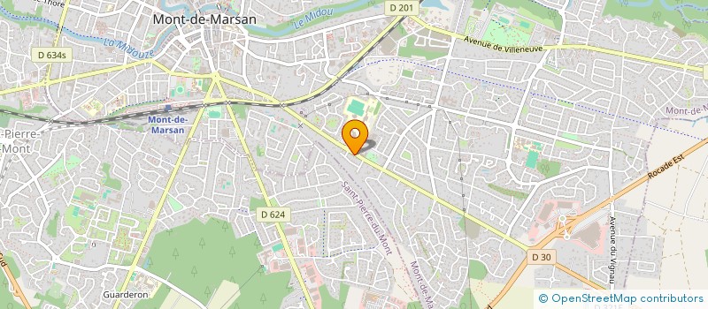 localisation de l'entreprise MONSIEUR SEBASTIEN PETER  MONT-DE-MARSAN