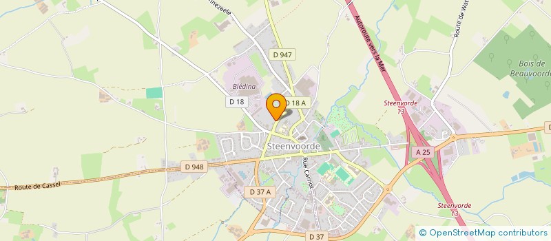 localisation de l'entreprise MONSIEUR SEBASTIEN PETIT  STEENVOORDE