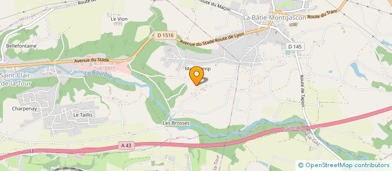 localisation de l'entreprise MONSIEUR SEBASTIEN PETIT  SAINT-CLAIR-DE-LA-TOUR