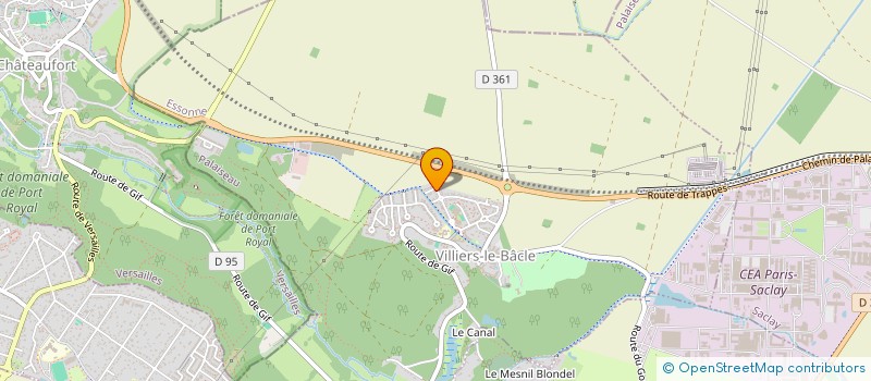 localisation de l'entreprise MONSIEUR SEBASTIEN PETIT  VILLIERS-LE-BACLE