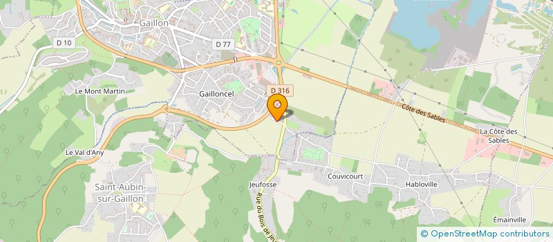 localisation de l'entreprise MONSIEUR SEBASTIEN PEYRATAUD  GAILLON