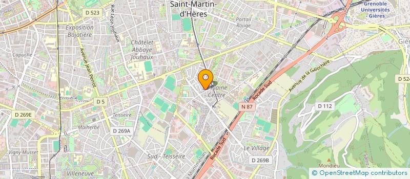 localisation de l'entreprise MONSIEUR SEBASTIEN PEZERON  SAINT-MARTIN-D'HERES