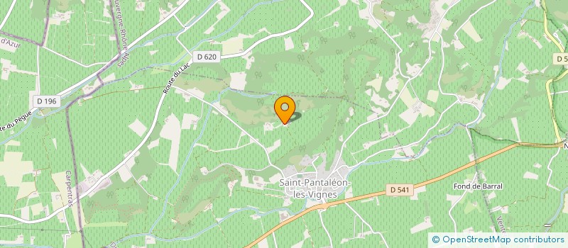 localisation de l'entreprise MONSIEUR SEBASTIEN PHILIBERT  SAINT-PANTALEON-LES-VIGNES