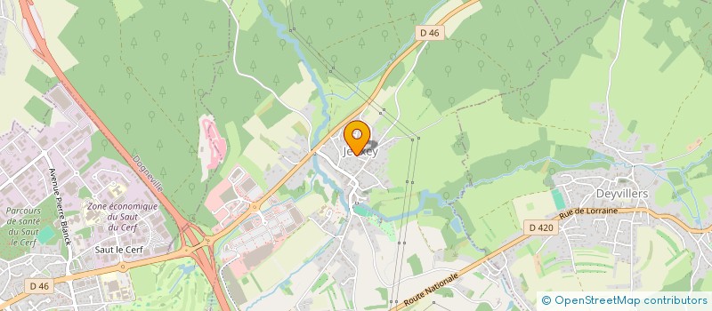 localisation de l'entreprise MONSIEUR SEBASTIEN PHILIPPART  JEUXEY