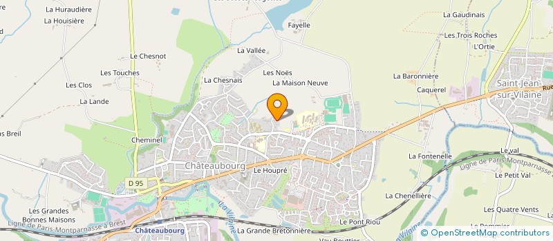 localisation de l'entreprise MONSIEUR SEBASTIEN PHILIPPE  CHATEAUBOURG