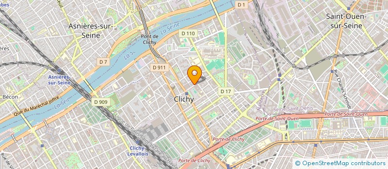 localisation de l'entreprise MONSIEUR SEBASTIEN PIALLIER à CLICHY