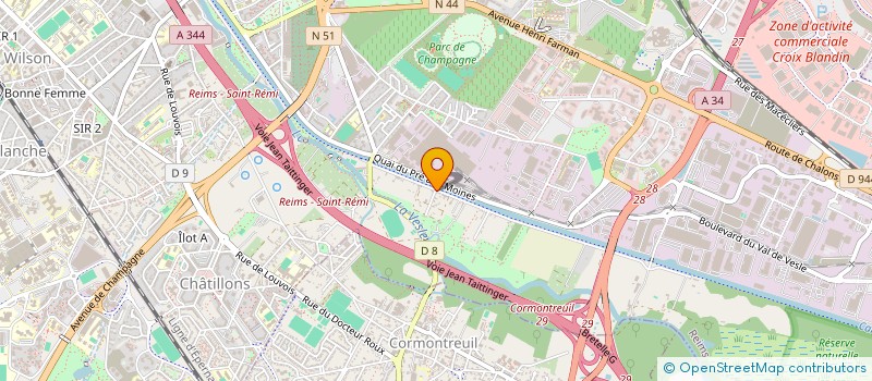 localisation de l'entreprise MONSIEUR SEBASTIEN PIAT  REIMS