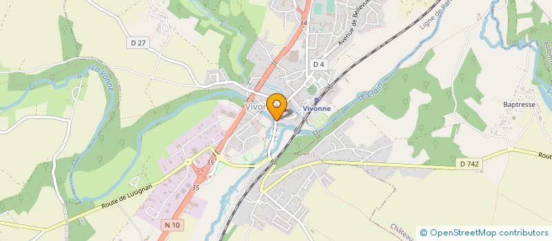 localisation de l'entreprise MONSIEUR SEBASTIEN PICAUD  VOUZAILLES