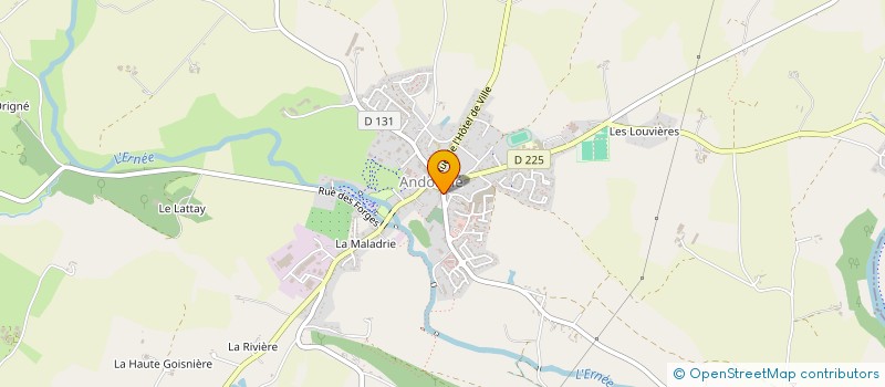 localisation de l'entreprise MONSIEUR SEBASTIEN PICHEREAU à ANDOUILLE