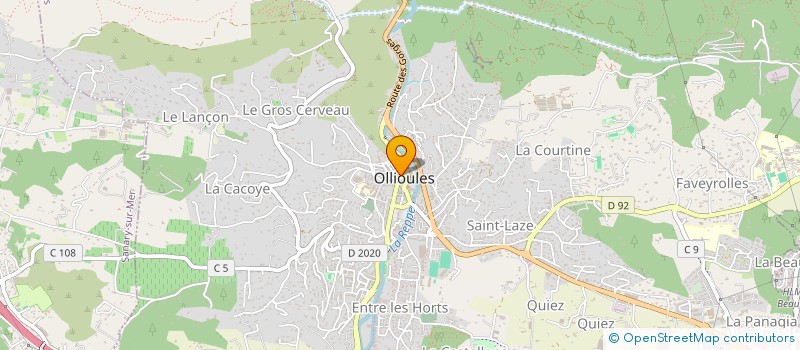 localisation de l'entreprise MONSIEUR SEBASTIEN PIERACCINI à OLLIOULES