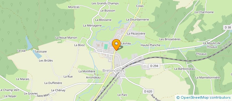 localisation de l'entreprise MONSIEUR SEBASTIEN PIGEON à BRETONCELLES
