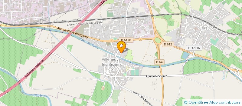 localisation de l'entreprise MONSIEUR SEBASTIEN PIGUET à VILLENEUVE-LES-BEZIERS