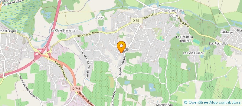 localisation de l'entreprise MONSIEUR SEBASTIEN PILARD  LES GARENNES SUR LOIRE