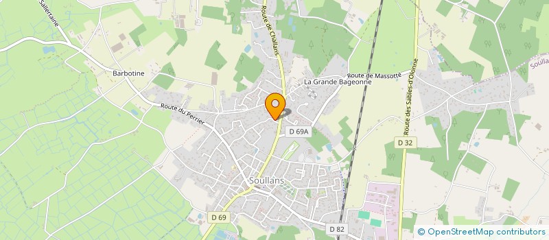 localisation de l'entreprise MONSIEUR SEBASTIEN PILLET à SOULLANS