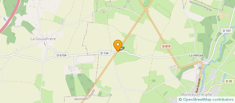 localisation de l'entreprise MONSIEUR SEBASTIEN PINCHARD  MONTREUIL L'ARGILLE