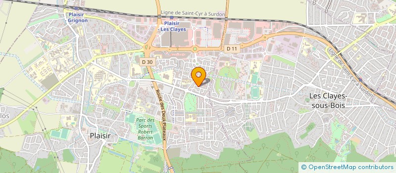 localisation de l'entreprise MONSIEUR SEBASTIEN PINOTIE  PLAISIR