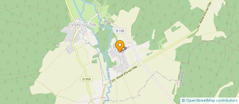 localisation de l'entreprise MONSIEUR SEBASTIEN PITEY  CRECEY-SUR-TILLE