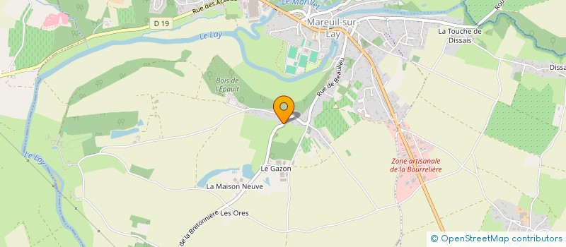 localisation de l'entreprise MONSIEUR SEBASTIEN PIVETEAU  MAREUIL-SUR-LAY-DISSAIS