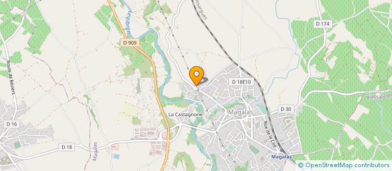 localisation de l'entreprise MONSIEUR SEBASTIEN PLA  MAGALAS