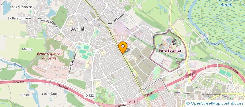 localisation de l'entreprise MONSIEUR SEBASTIEN PLAIRE  AVRILLE