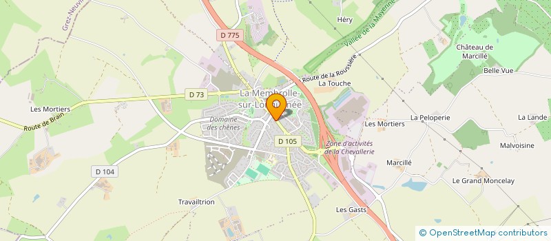 localisation de l'entreprise MONSIEUR SEBASTIEN PLANCHIN  LONGUENEE-EN-ANJOU