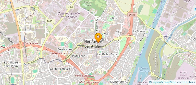 localisation de l'entreprise MONSIEUR SEBASTIEN PLANQUE à HEROUVILLE-SAINT-CLAIR
