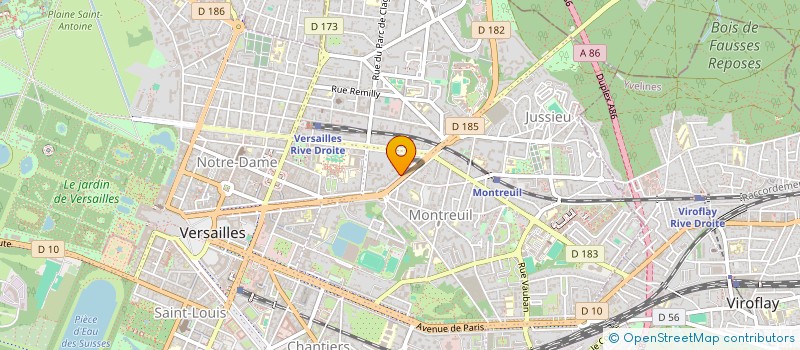 localisation de l'entreprise MONSIEUR SEBASTIEN PLANTET à VERSAILLES