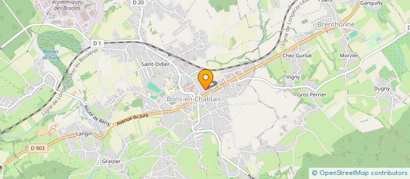 localisation de l'entreprise MONSIEUR SEBASTIEN PLYWACZYK  BONS-EN-CHABLAIS